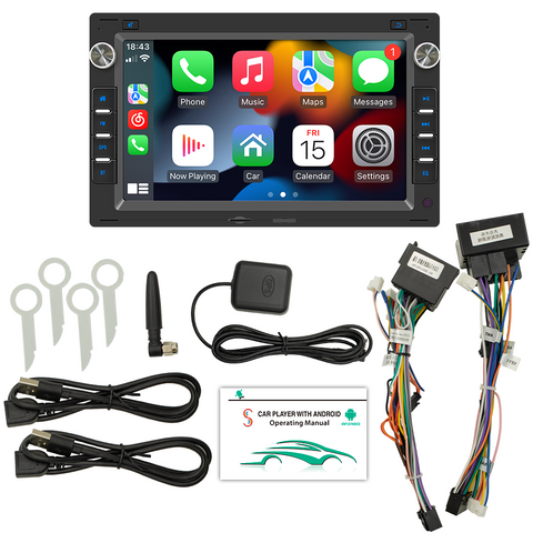 Car Multimedia Player for VW old Passat Car Electronics with Wireless Carplay Android 12 System 7-inch Touch Screen