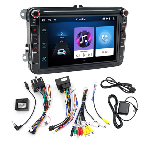 Car Radio for VW Android 13 Multimedia 8" Inch Touch Screen Navigation Media Car Stereo With Carplay And Android Auto