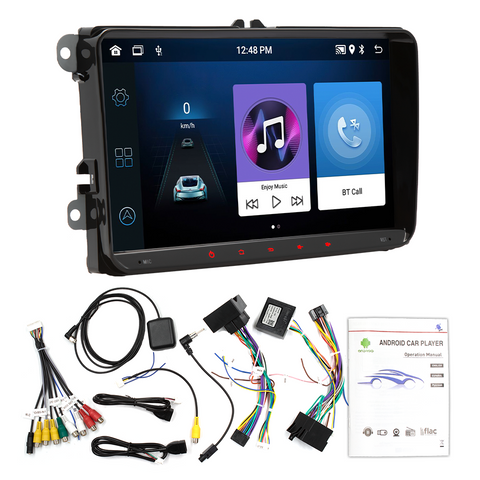 Car Radio Player for vw Polo passat jetta Golf Mk5 9-inch HD screen car stereo with wireless carplay Android auto