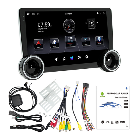 Car Stereo With Wireless Carplay And Android Auto 10.1" IPS 2.5D Player Universal 4 Core Android 13 WIFI Navigation