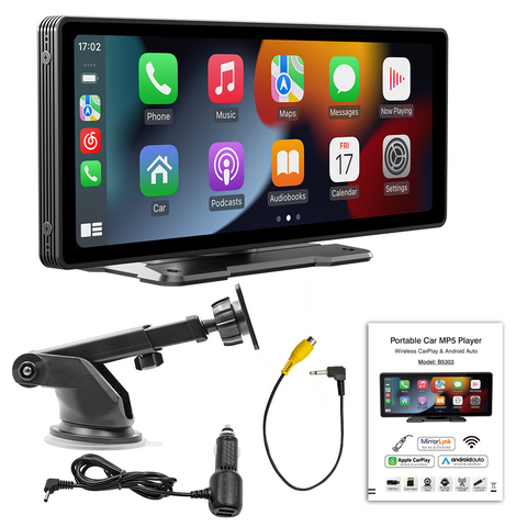 Bluetooth car stereo with wireless carplay 9.3 inch HD IPS screen car multimedia player screen easy to install desktop car mp5 player
