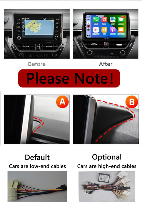 Android 13 Car Radio Video Player GPS Navigation For Toyota Corolla 2019-2022 Car Stereo With Wireless Carplay And android auto