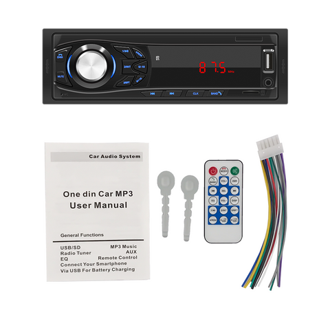 Car stereo factory Amazon hotsell car radio car mp3 player LED Display BT usb FM