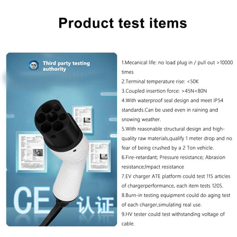 EV Charger Custom Portable Car Charger Portable Charger 1.7KW to 7KW 13A 16A 32A