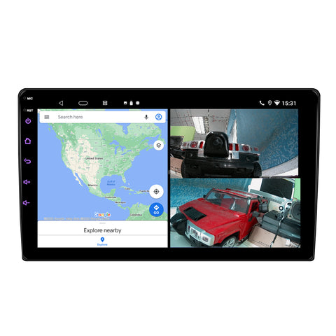 Car stereo manufacturer android car video with wireless carplay universal 7 9 10 inch IPS screen 8 cores android 11 2GB+32GB support front and rear double recording collision detection