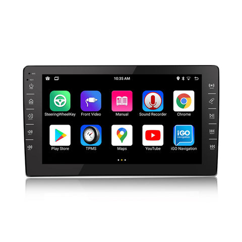 Car stereo manufacturer double din car stereo bluetooth optional wireless apple carplay and android auto 9 inch ips screen support wifi navigation mirror link usb aux camera input