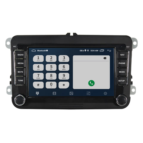head unit with apple carplay  double din android car stereo bluetooth 5.0 wifi navigation GPS for VW passat polo golf Beetle Amarok Touran