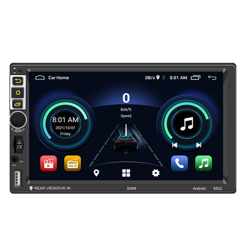 Head unit for car android car radio with carplay and android auto 7 inch touch screen navigation system support bluetooth 5.0 wifi mirror link aux camera input