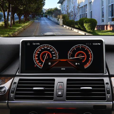 GPS navigation car stereo for BMW X5 E70 10.25 Inch IPS Screen Android system with carplay and android auto