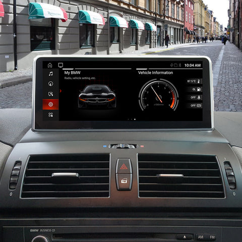 Double din head unit car stereo with wireless carplay and android auto for bmw X3 E83 android 10 wifi GPS Navigation wifi Compatible with the original car system