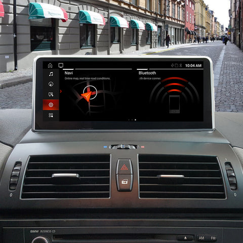 Double din head unit car stereo with wireless carplay and android auto for bmw X3 E83 android 10 wifi GPS Navigation wifi Compatible with the original car system