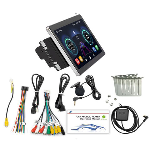 car radio wholesaler double din single din car stereo android 10 inch ips screen 360° manually adjustable screen supports wireless carplay and android auto bluetooth 5.0 aux usb