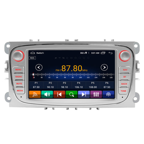 Car Radio Wholesale Car Stereo With Wireless Apple Carplay For Ford Focus S-max C-max Best 7 Inch Touch Screen Android Navigation Bluetooth 5.0